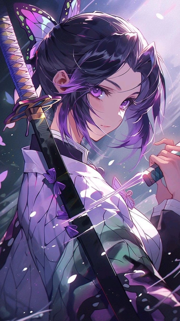 ảnh anime nữ xinh nhìn nghiêng 