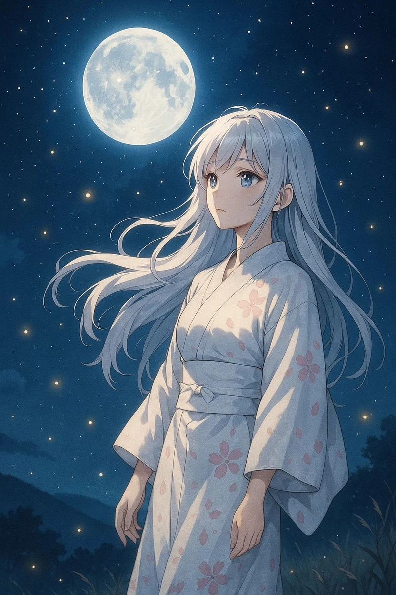 vẽ anime nữ đẹp nhất phong cách tối giản 