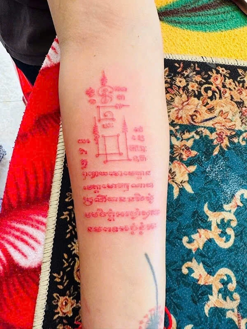 hình xăm bùa may mắn thái lan