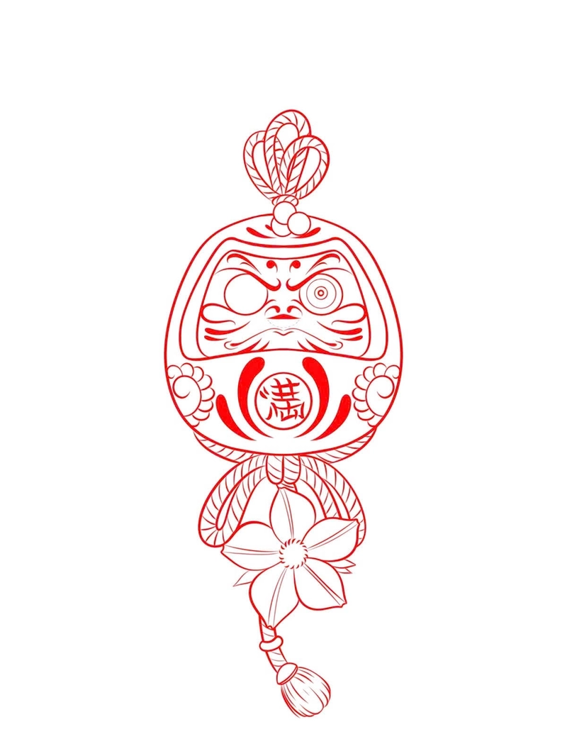 hình xăm omamori nhật